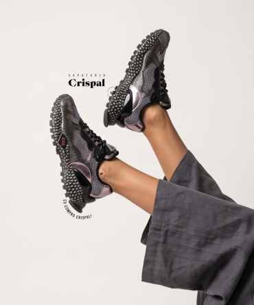 TÉNIS EXÉ 928-12 BLACK PURPLE